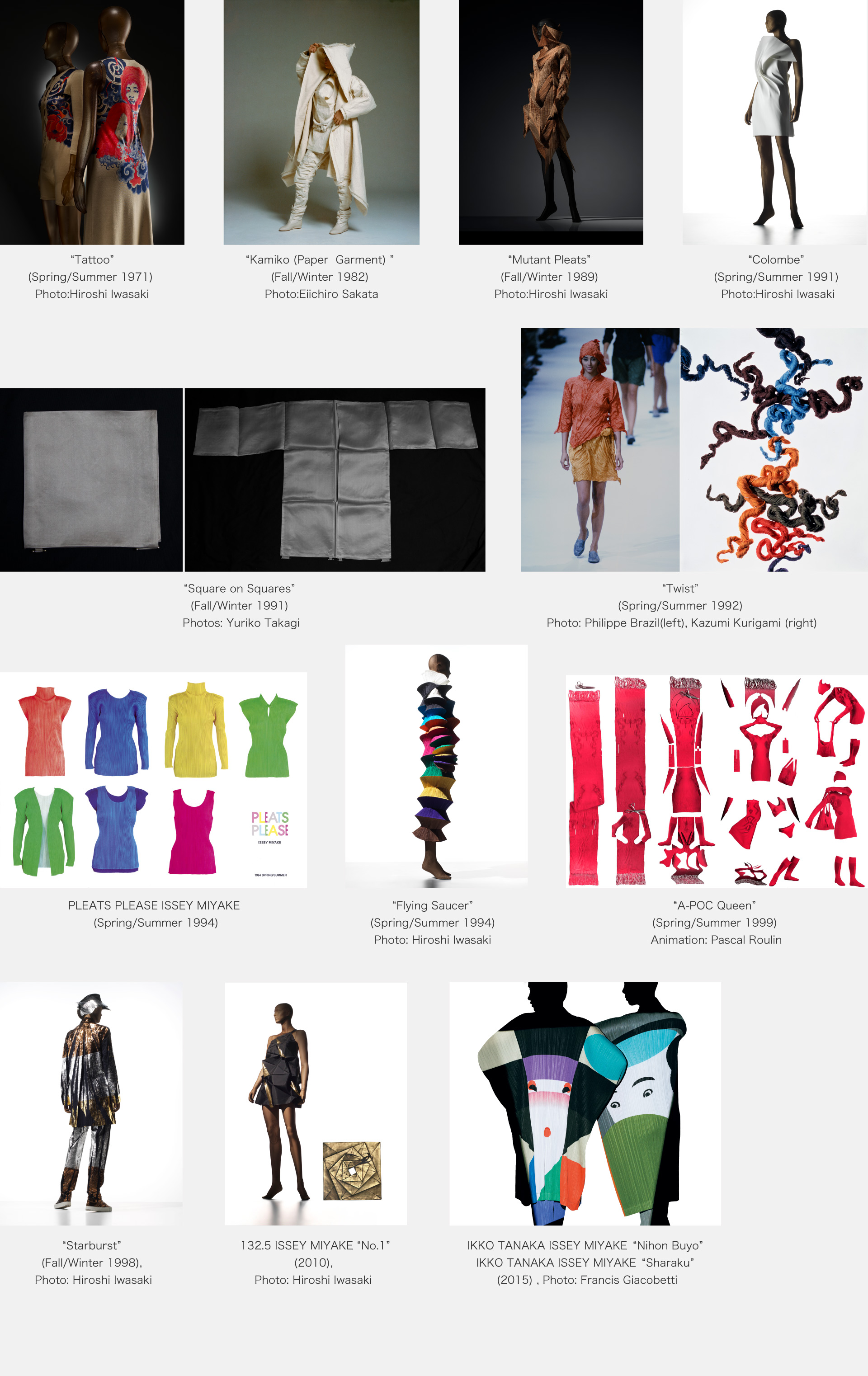Issey Miyake works